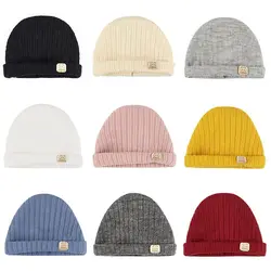 12-16cm ob11 Puppen mütze Mode Strick mütze einfache warme Schädel Mützen solide Herbst Winter Mütze für Obitsu11 Puppen Accessoires