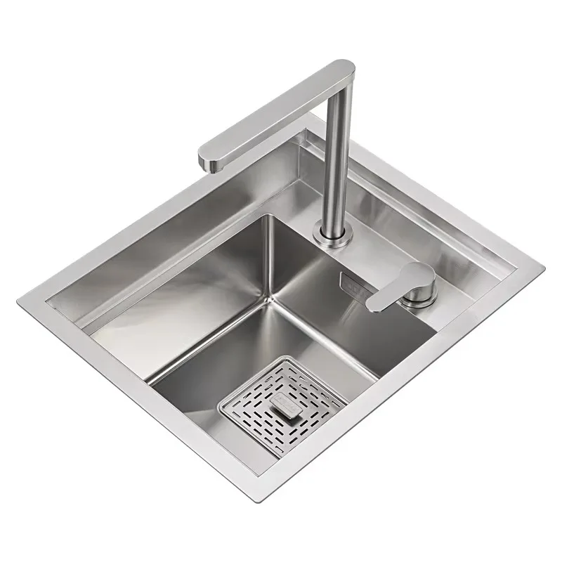 

304 Stainless Steel Kitchen Bar Invisible Sink Handmade Sink