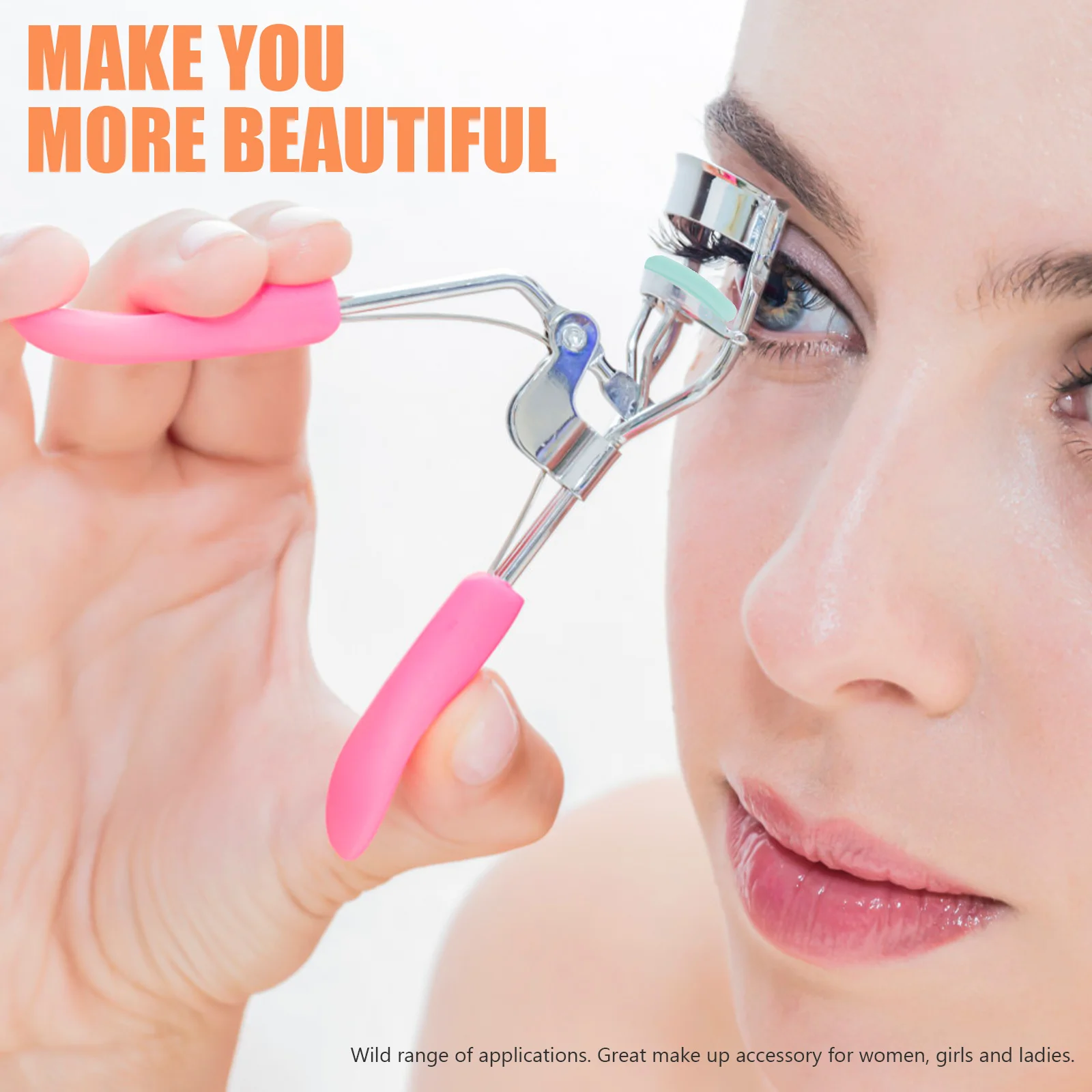 

80 Pcs Replace Eyelash Curler Strip DIY Silica Gel Supplies Refill Pads Compatible