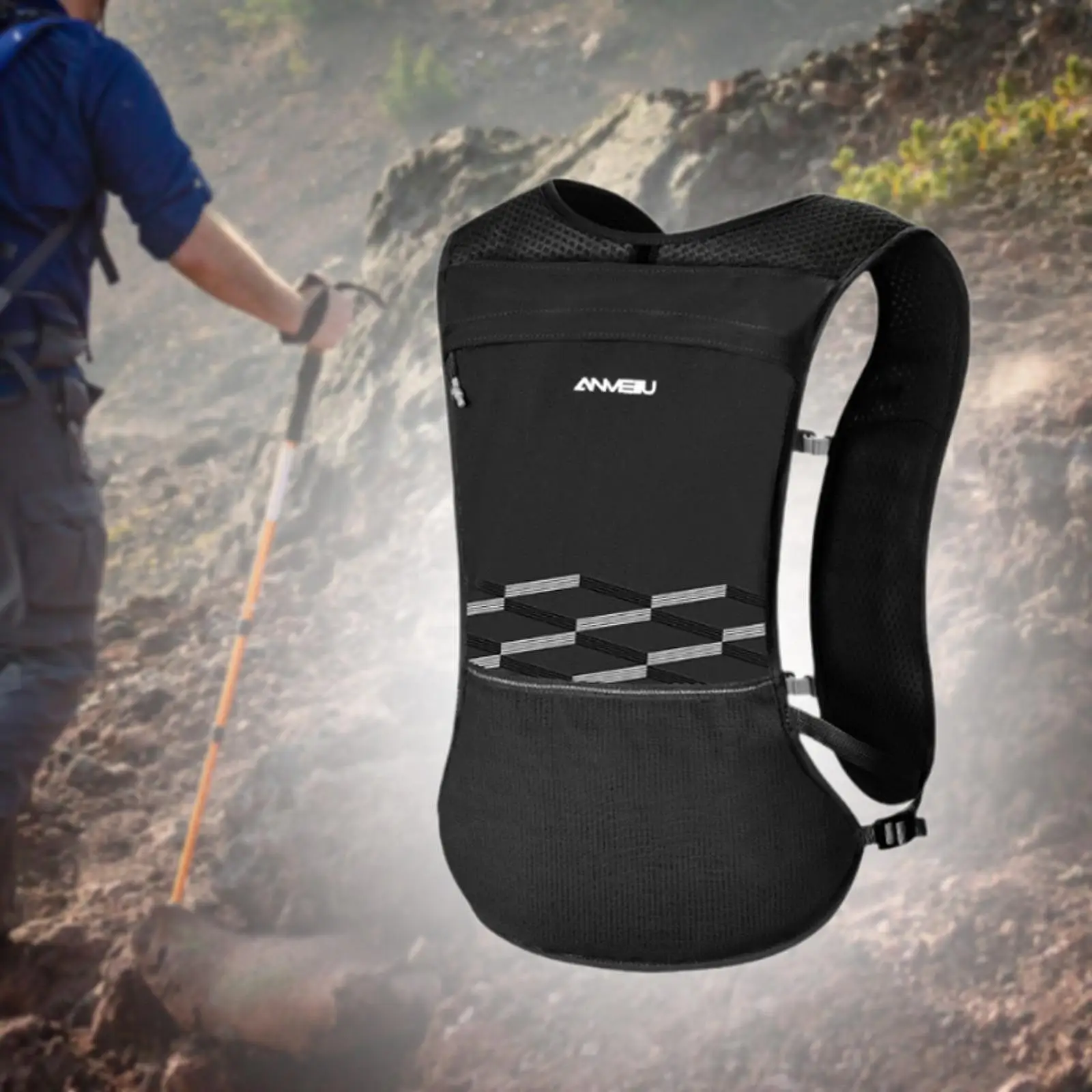 

Vest, Pack Adjustable for Men Women, Lightweight Running Gear, Running Vest Sport Bag for Climbing