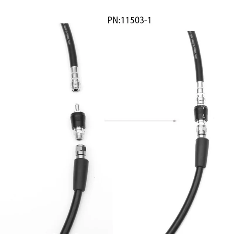 อะแดปเตอร์ควบคุมการดําน้ําลึก 9/16 ขั้วต่อเกลียวพร้อมสวิตช์เปิดปิดวาล์ว BCD ความดันปานกลางเปลี่ยนสไตล์ B