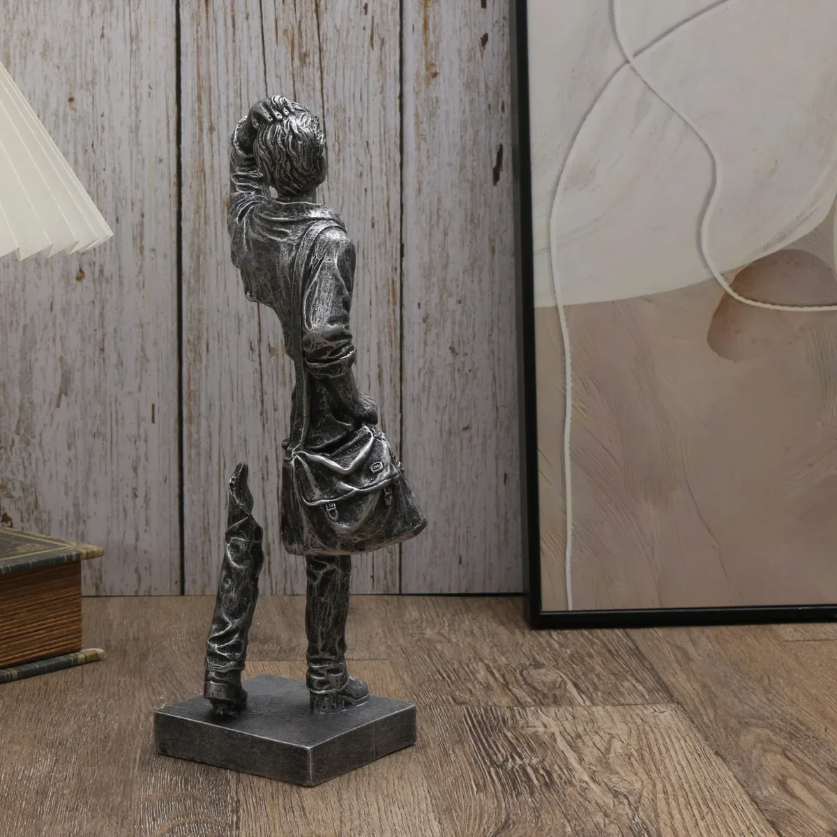 منحوتة المسافر - ديكور راتنج تجريدي للمنزل والمكتب، قطعة متعددة الاستخدامات للاستخدام الداخلي/الخارجي #5