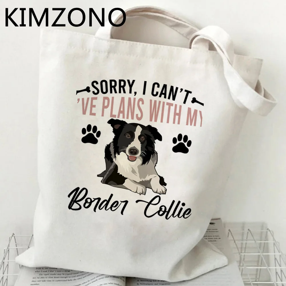 Border Collie shopping bag shopper shopper jute bag reusable bolso bag bolsas reutilizables ecobag bolsas ecologicas sac tissu