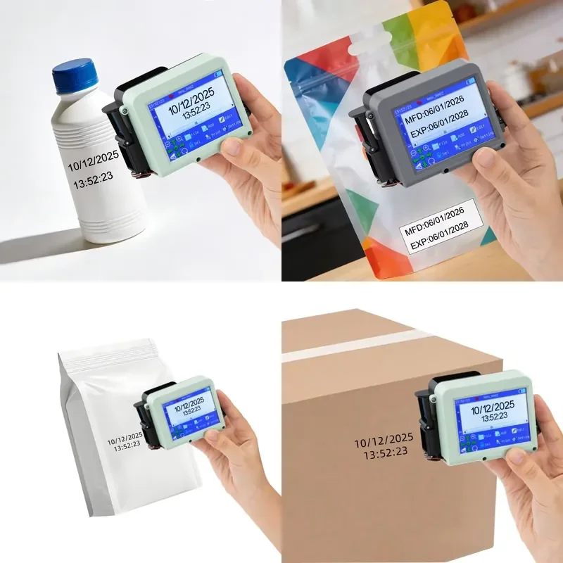 

Yaomatec New Handheld Inkjet Printer Large Format Printer for Expiry Date Image Text Coding Machines Smart logo Printer