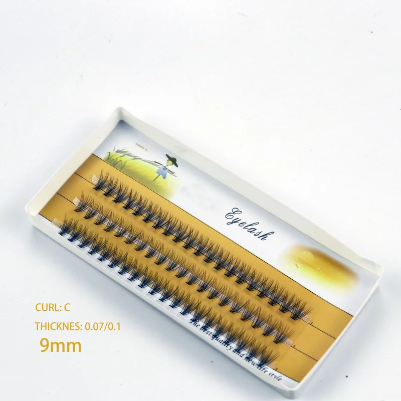1 Box/60 Bunches Mink Eyelashes Natural 3D Russian Individual Eyelash Extension 10D Eyelash Cluster Makeup Tool Lashes Wholesale