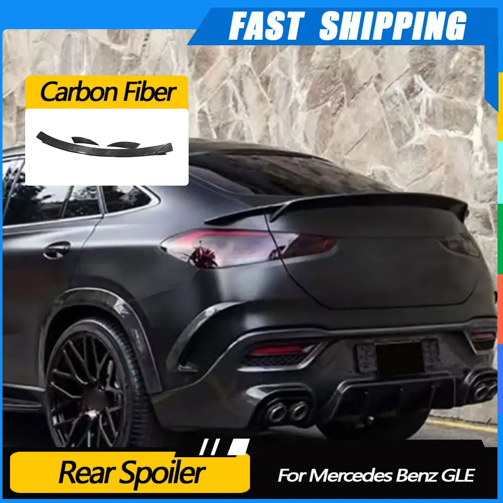 

JMCARCOOL Rear Trunk Wing Spoiler for Benz GLE Class C167 GLE350 GLE53 63 AMG Coupe 2020-2023 Duckbill Body Kits Rear Wings