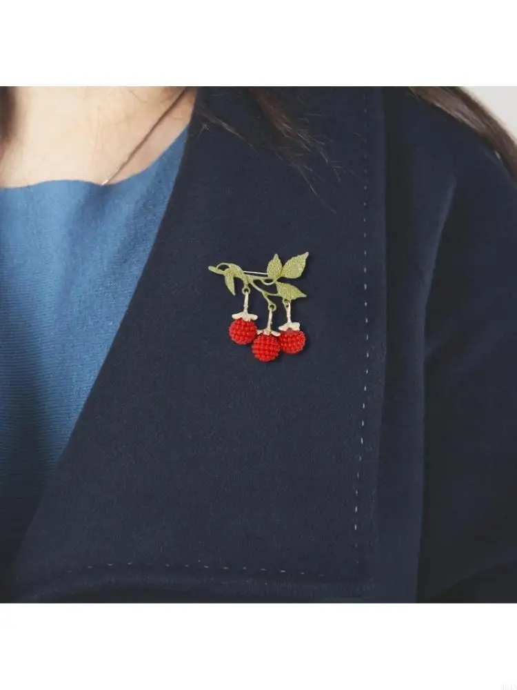 Modern Blackberries Design Brooch Enamel Alloy Decorative Fashion Item Accessory 964A