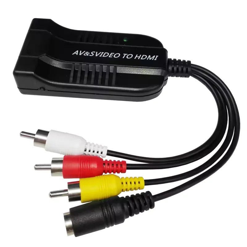 HDMI to SVideo Converter HDMI to RCA Adapter R/L Audio Video Converter Adapter Support 1080P Compatible PS3/PS4