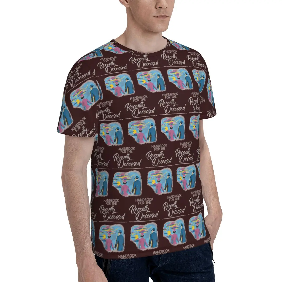 Handbook For The Recently Deceased T-Shirt for Men Cotton T Shirts Men's Tees Short O-Neck Summer Clothes Tops