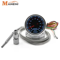 Medidor de temperatura de Gases de escape de 2 ""y 52mm, voltímetro LED EGT para coche, tacómetro Turbo Boost, medidor de temperatura de agua y aceite para carreras de coches, 12V
