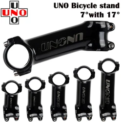 UNO Ultralight Bike Stem 7/17 Degrees MTB Mountain Road Bicycle  31.8mm 60 -130mm 6061 Aluminum Alloy   Parts