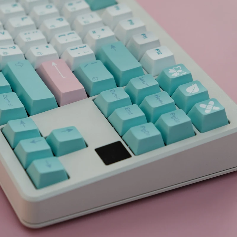 128 key blackout PBT original highly sublimated mechanical keyboard keycaps