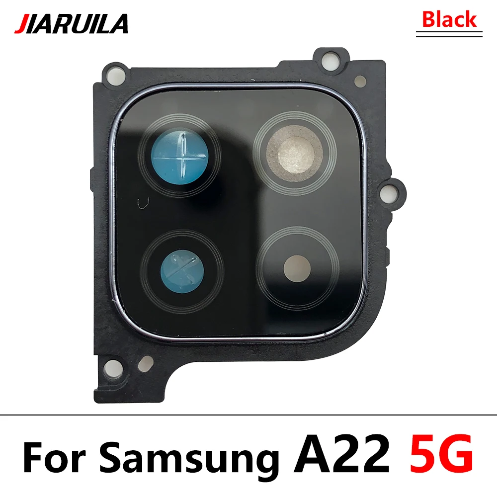 Gehäuse Zurück Hinten Kamera Glas Objektiv Mit Abdeckung Rahmen Halter Für Samsung A22 5G A22 4G Schwarz Lila grün Weiß – Detail 3