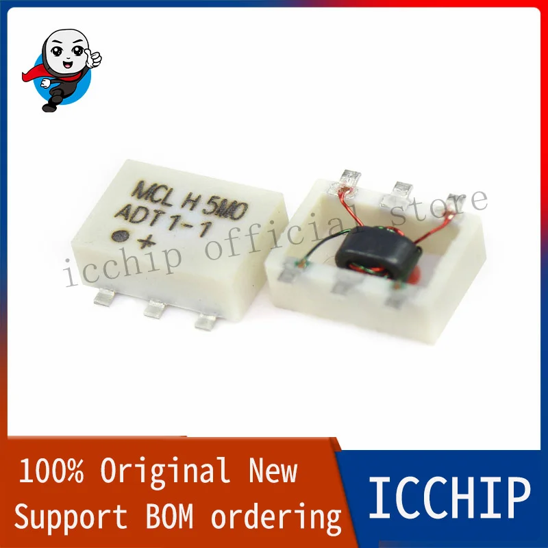 ICCHIP 1PCS ADT1-1+/ADT1-1WT+/ADT1-1WT-1+/ADTL1-12+/ADTL1-18-75+/ADTL1-4-75+/ADTL2-18+ SMD6 100% Original New