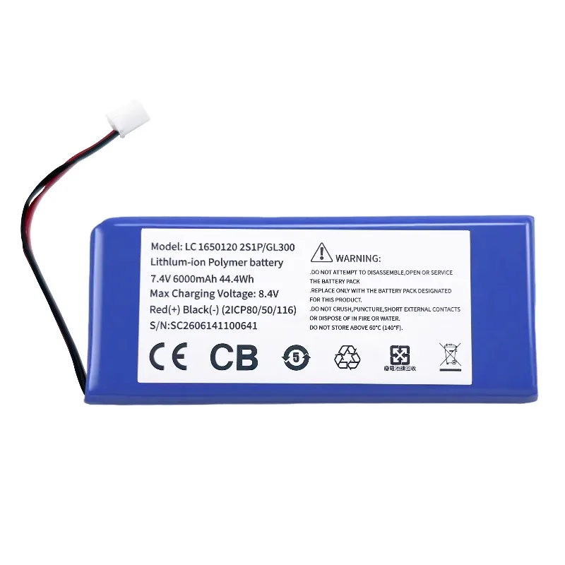 Replacement battery LC1650120  Suitable for 3/4 series remote control battery LC1650120 2S1P/GL300 6000mah