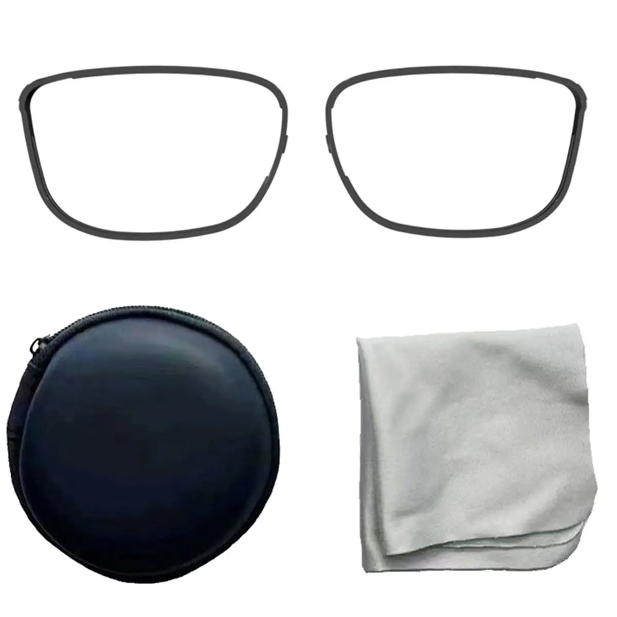 Promotion Myopia Lenses Frame for GO3 Smart Glasses, Optical Frame with Storage Box and Cleaning Cloth Accessories