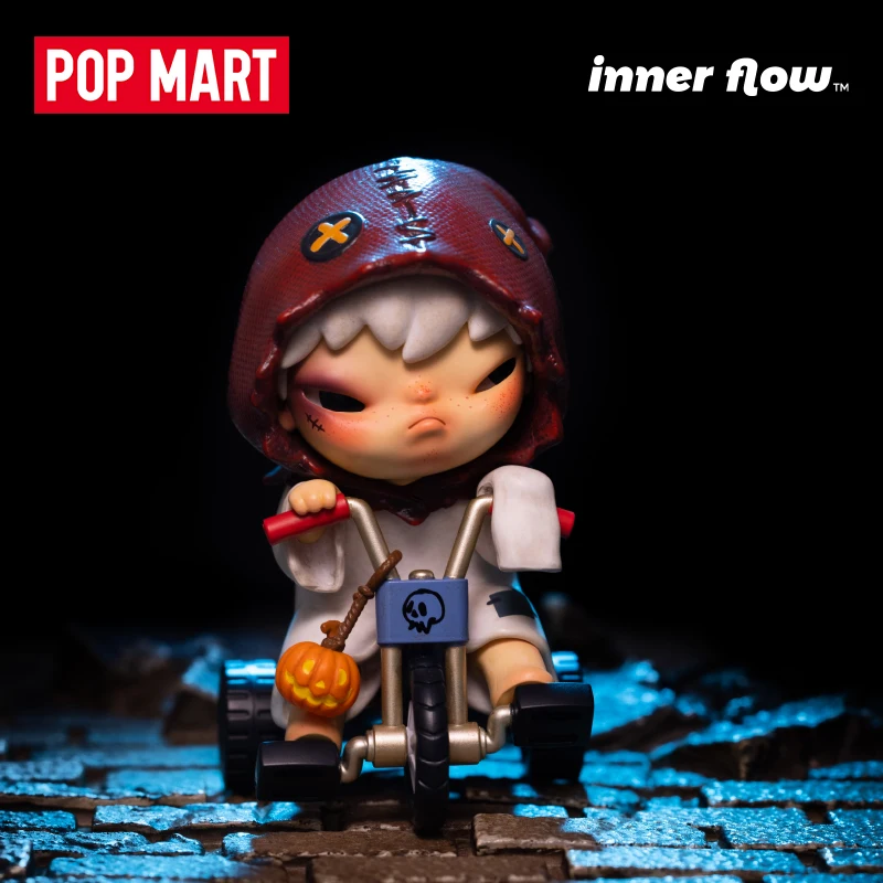 POP MART Inner Flow Hirono Halloween Ono's Elevator Kawaii Doll Collectible Figurine Surprise Model Toys Christmas Mystery Gifts