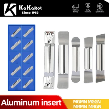 Kakarot Aluminum Insert MGMN150-G MGMN200-G MGMN250-G MGMN300-M MGMN400-M MGNMN500-M Grooving Insert for Turning Tools CNC Lathe