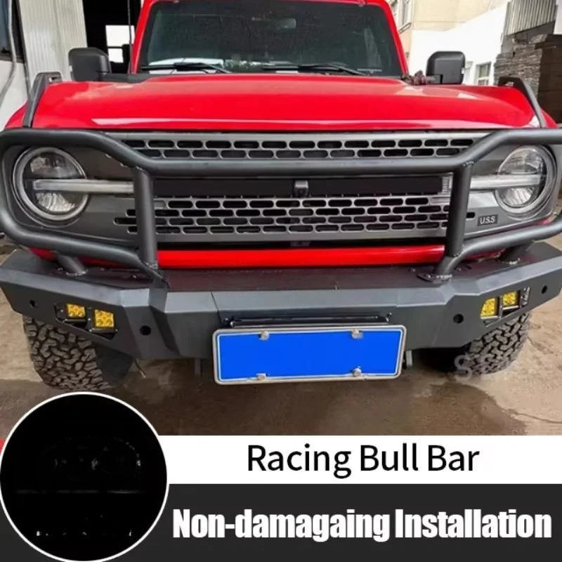 

High Quality Manganese Steel Bull Bar Front Bumper for Ford Bronco 2021 2022 2023