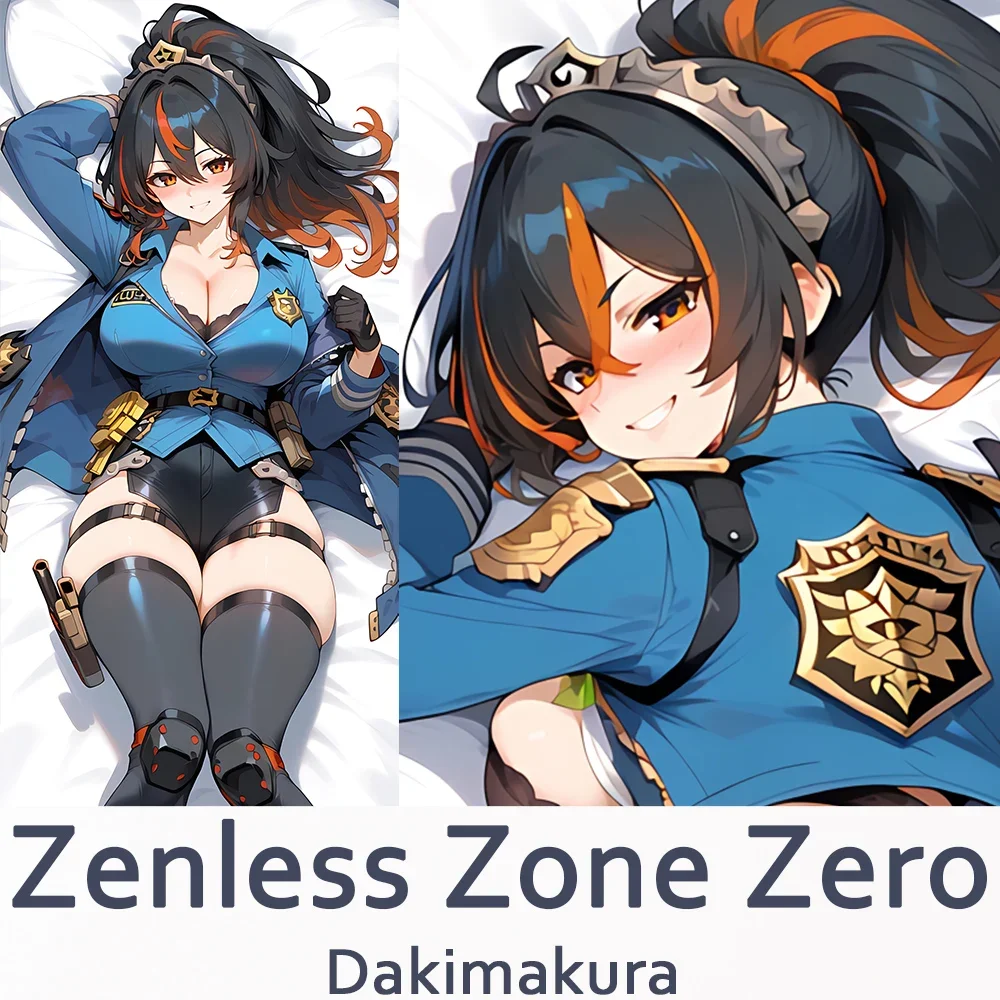 

Dakimakura Cover Cosplay Props Anime Double-Sided Printed Zenless Zone Zero Zhu Yuan Otaku Throw Pillow Cover