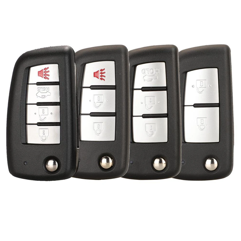 

Новый комплект из 5 корпусов для автомобильных ключей-брелоков Jingyuqin для Nissan Qashqai 2013, Micra 2012-2016, Pulsar, X-Trail 2014, Juke F15 F16 2004-2019