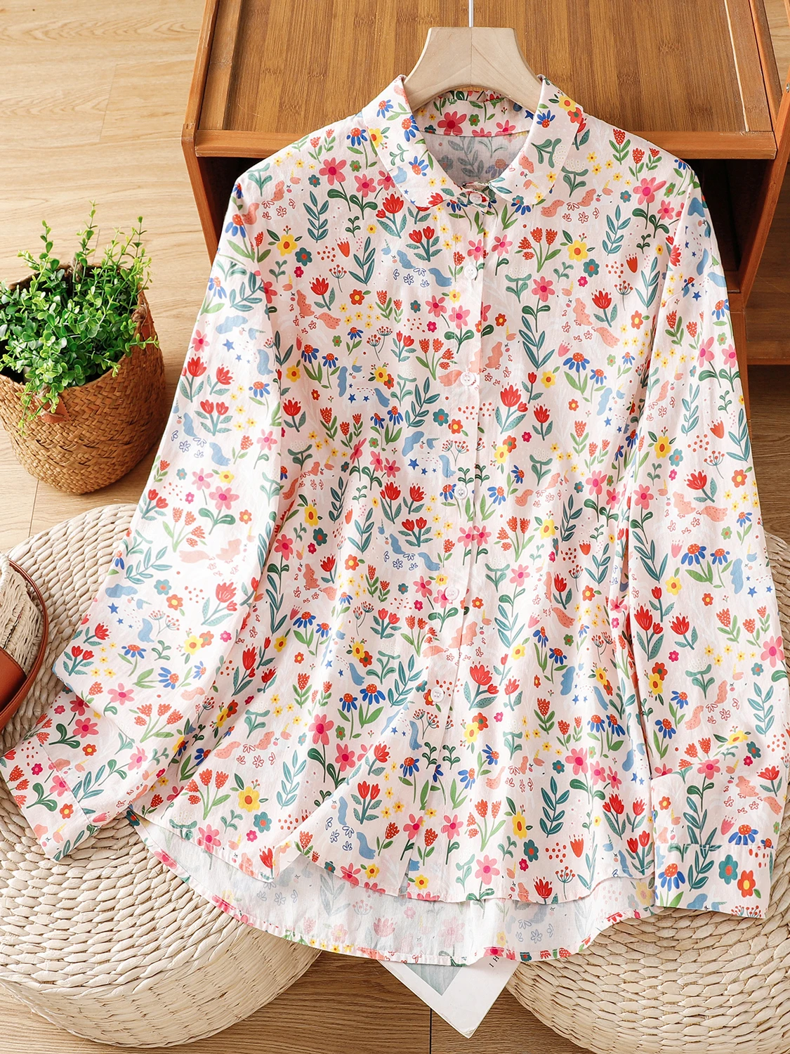 

Повседневный женский открытый кардиган с принтом Sle Long Sve irt больших размеров, осенний топ на одной пуговице, приятный для кожи, дышащий