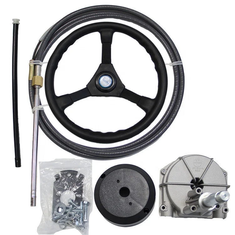 

Marine Boat Outboard Rotating Mechanical Steering System Cable Wheel Outboard Hydraulic Steering Gear Helm