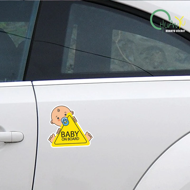 Baby on Board PVC Car Stickers Tuning Cartoon Window Decals Automobiles Decoration Personalized Bomb Ornament
