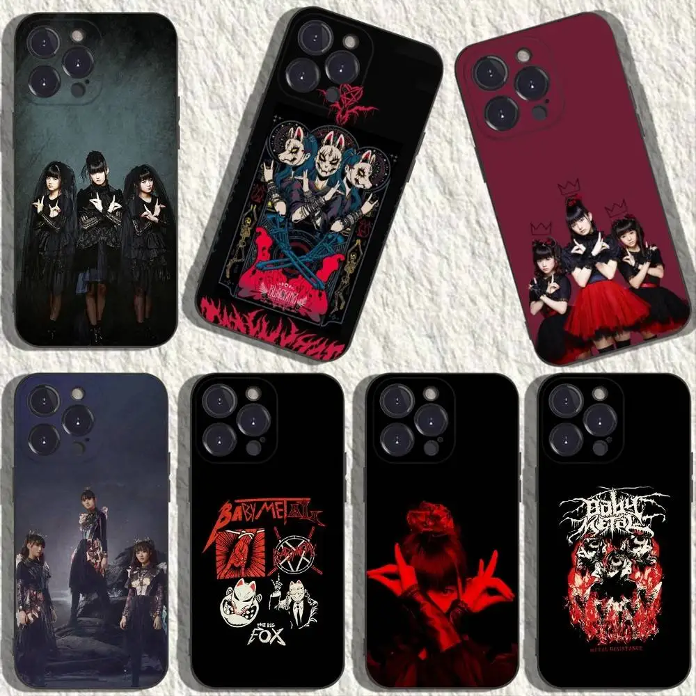 

Babymetal Japanese Idol Phone Case For iPhone 17,16,15,14,13,12,11,Plus,Pro Max,XS,X,XR,SE,Mini,8,7,Soft Silicone Black Cover