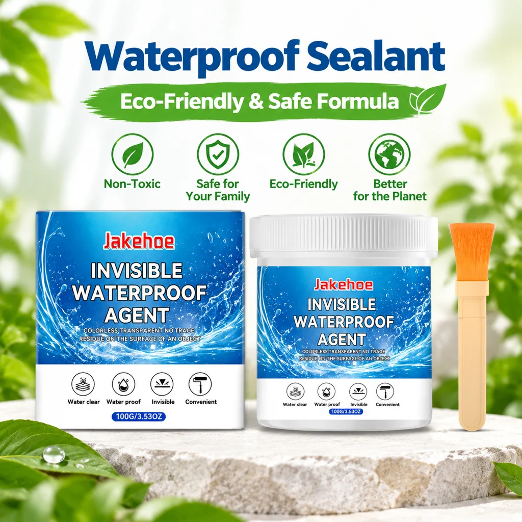 100G Invisible Waterproof Agents Long Lasting High Temperature Resistant Strong Adhesion Easy Use Transparent Insulating Sealant