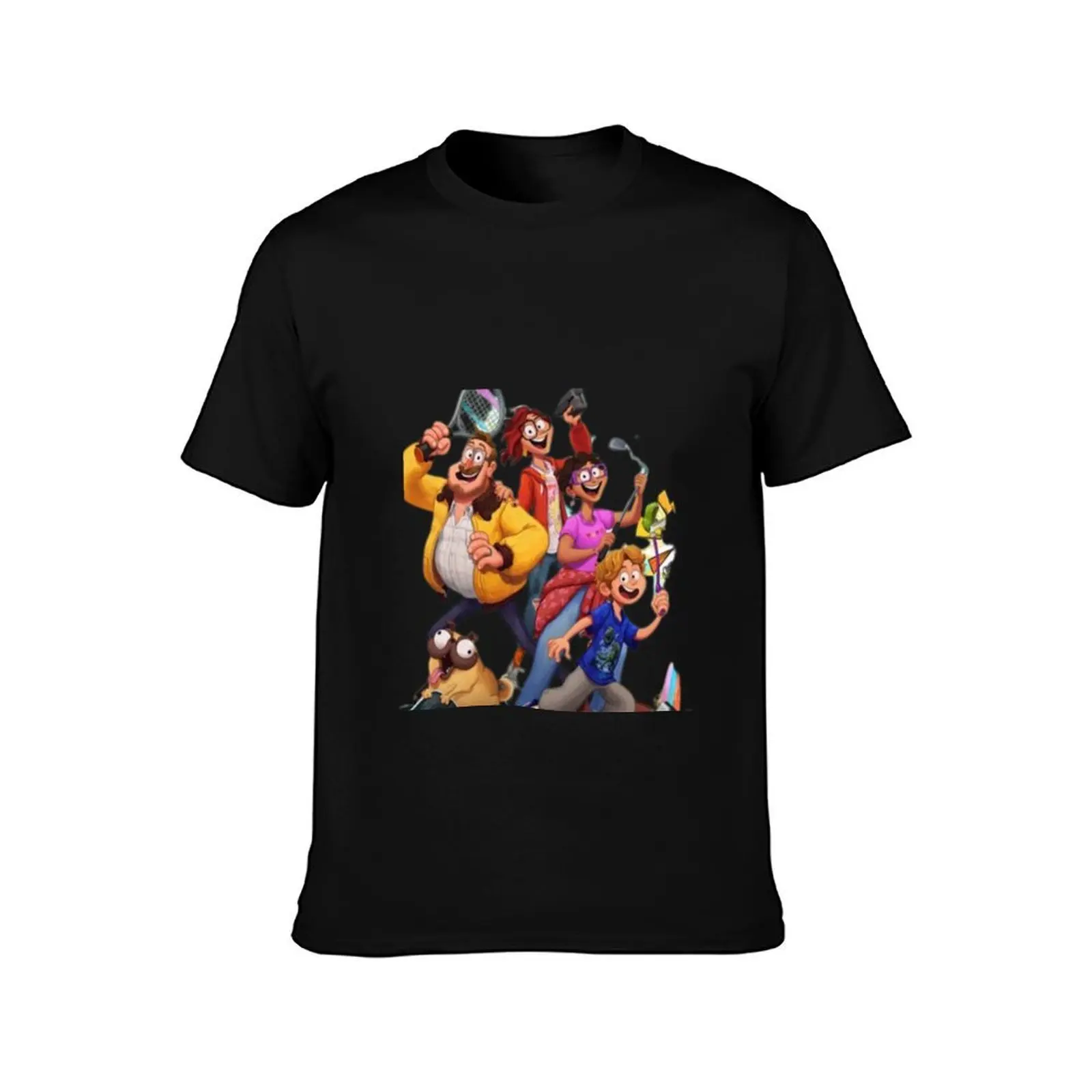 the mitchells vs the machines T-Shirt, Summer Casual Cotton Tee, Oversized Streetwear Tops, Vintage Graphic Print, 100% Cotton