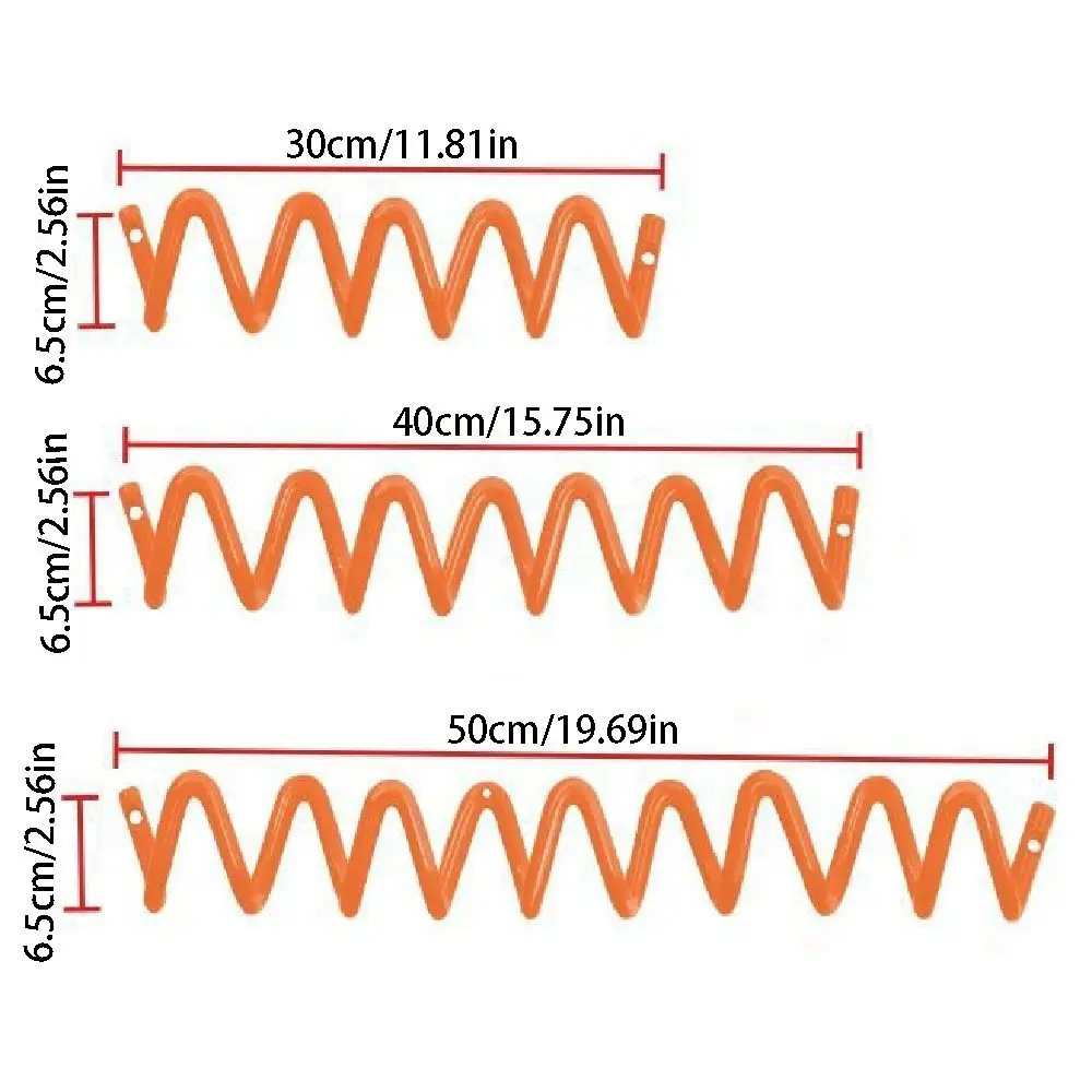 خطاف جداري معدني على شكل متموج، حامل تخزين أشتات مثبت على الحائط، مقاوم للماء، مقاوم للرطوبة، خطاف ملابس خلفي للباب #6