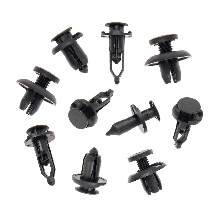 40Pcs Plastic Black Mixed Car Clips Auto Fastener Clips Door Trim Panel Retainer Fastener Car Interior Universal Accessories