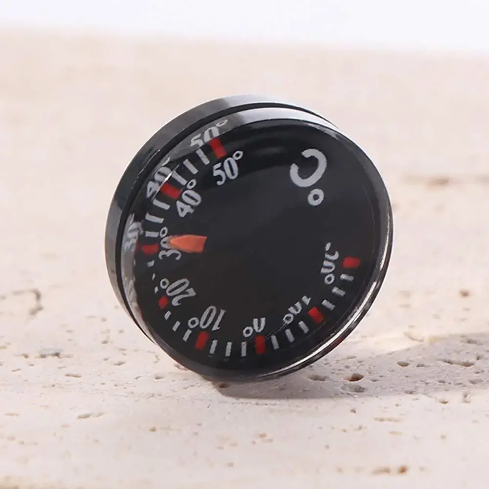 20mm Mini Scale Measurement High Accuracy Thermometer Office Practical Circular Thermometer Plastic Waterproof Dial Thermometer
