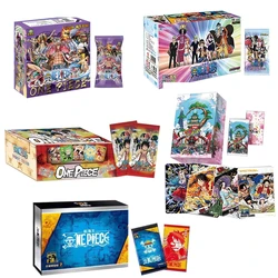 One Piece Collection Card Luffy Zoro Sanji Nami Letters Games Children Anime Peripheral Collection Kid's Gift Playing Card Toy