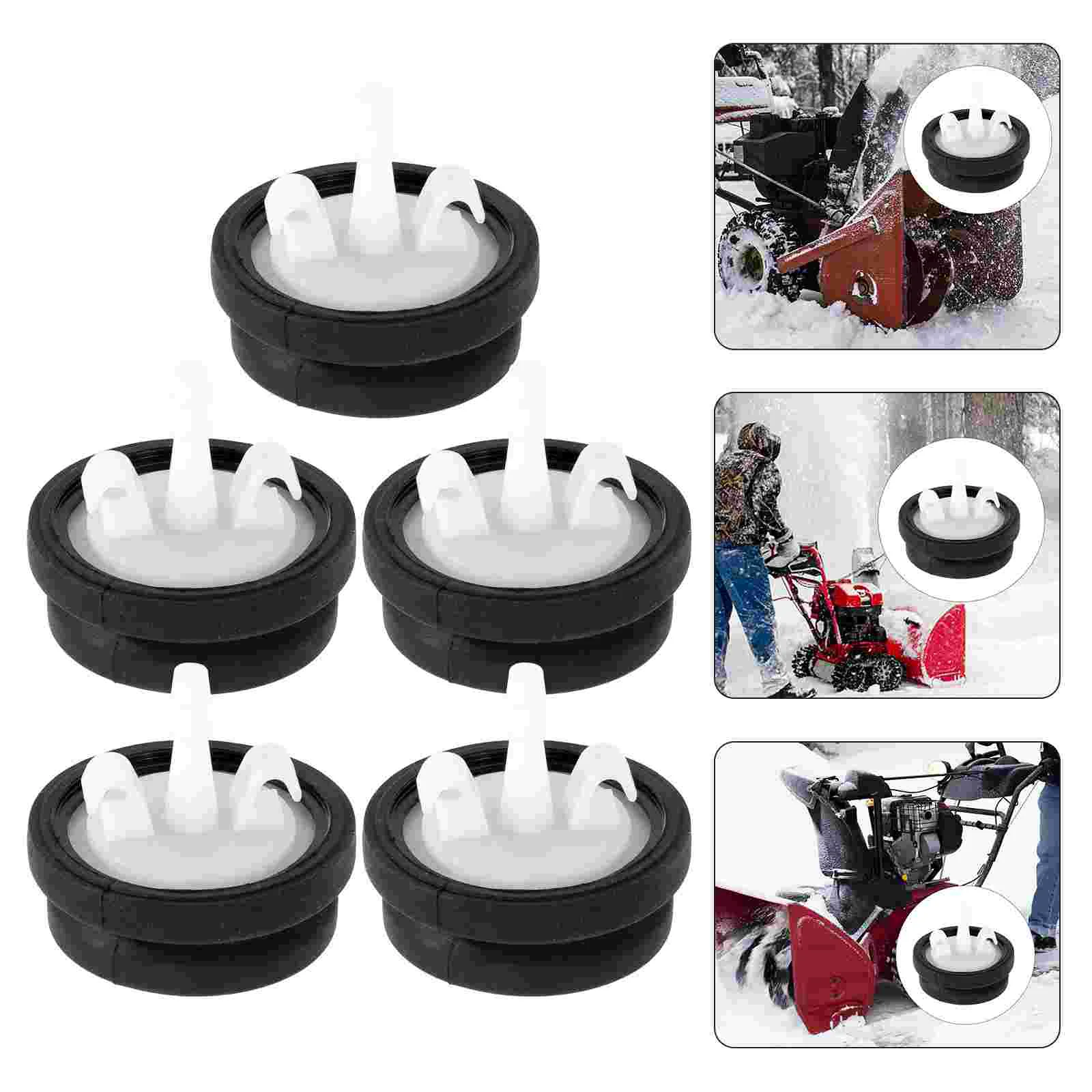 

5 Pcs Snow Blower Parts Sweeper Primer Bulb Snowblower Accessory Replacement First Rubber Accessories Bulbs Durable