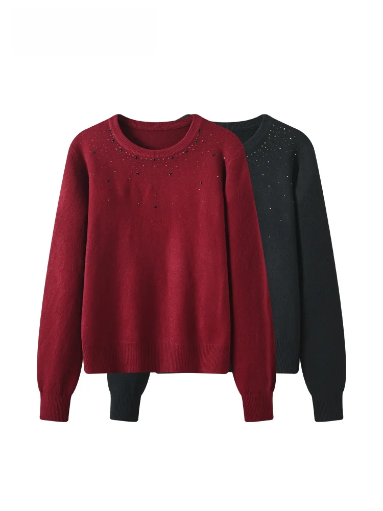 

Ladies plus Size Long Sve Knitted Sweater Casual Lazy Sle Comfortable Fit Autumn Winter New Arrival Trendy Top for Plump...