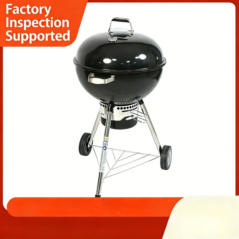 

22-дюймовый портативный уличный гриль для барбекю в стиле Apple и Football, наугольная печь-гриль на треноге