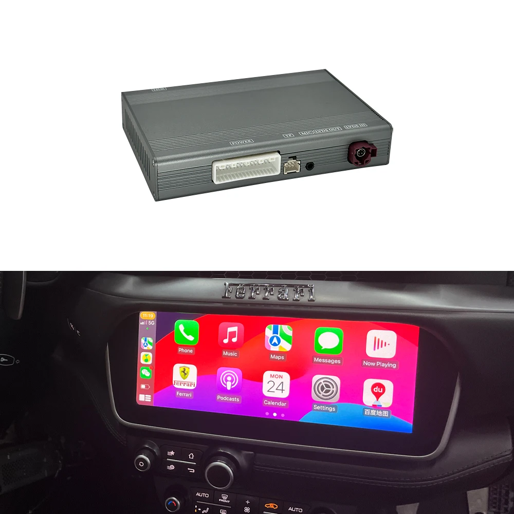 

STLFCZT-AUTO Wireless AppleCarPlay Smart Box Adapter for Android Ferrari GTC4LUSSO Auto Mirror Link AirPlay Radio CarPlay AIBox