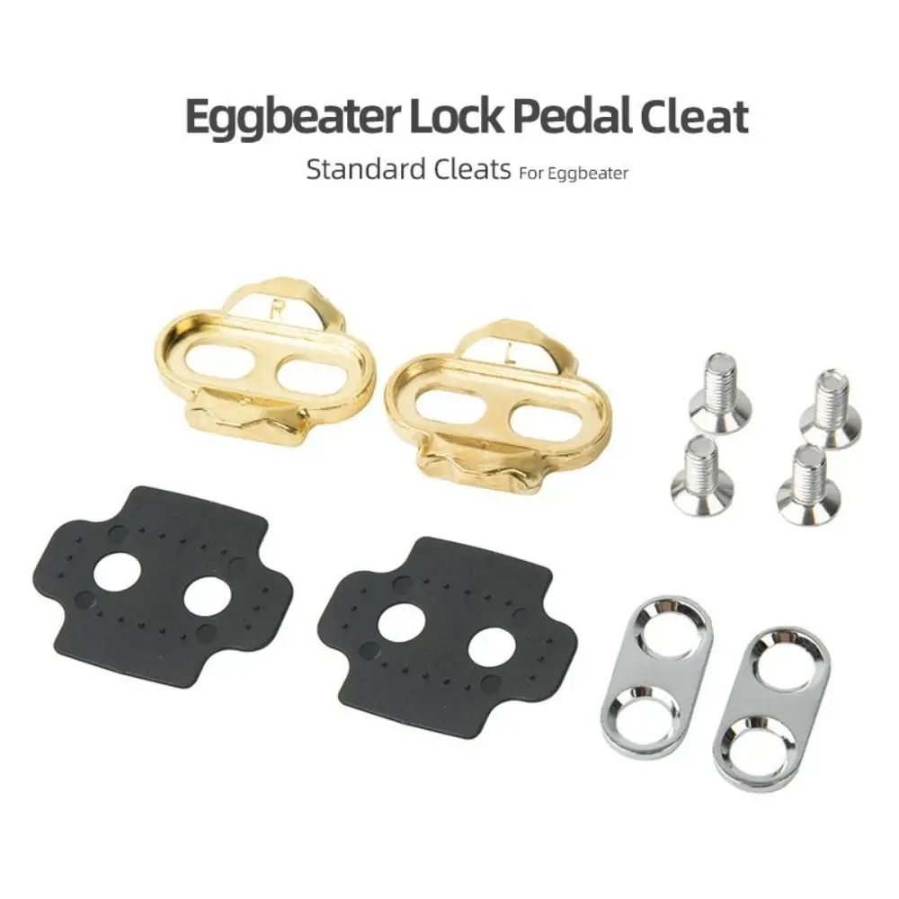 1Set MTB Accessories Pedals Cleats Brass For Eggbeater Candy Smarty Mallet Pedal Bicycle Splint Set For Crank Brother