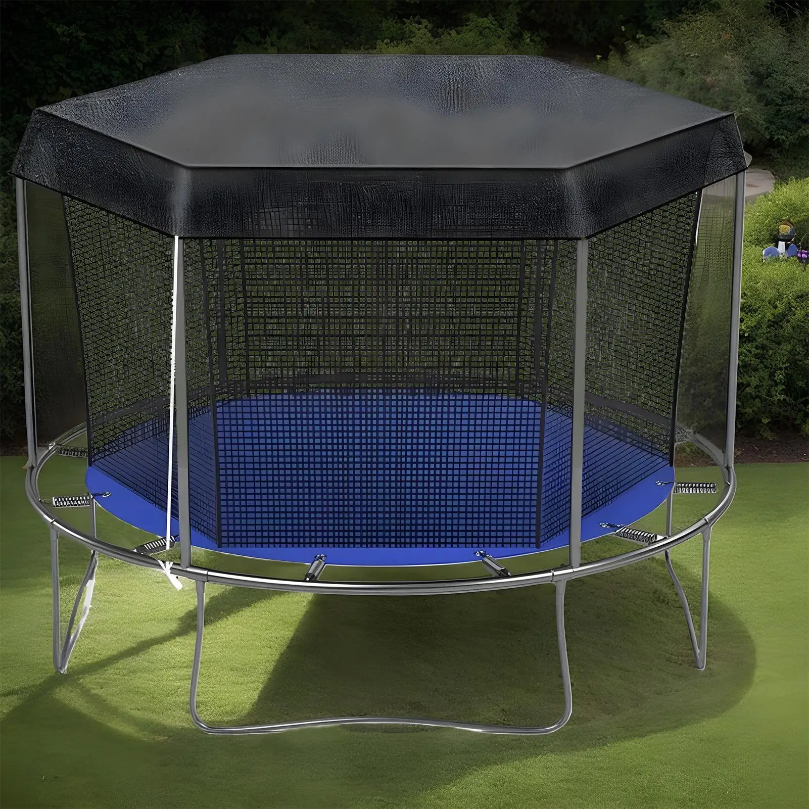 トランポリンシェード日焼け止めカバートップシェード折りたたみ - Kids Outdoor Trampoline のレビューと価格