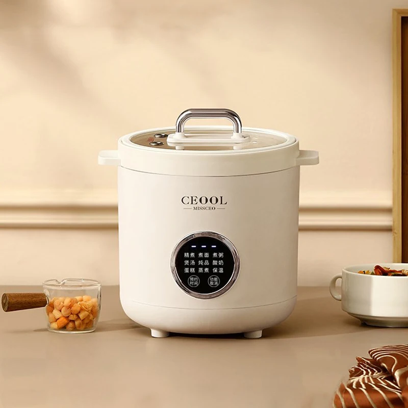 1.2L Electric Rice Cooker Smart Cooking Pot Mini Multicooker Lunch Box Rice Cookers Hotpot Non-stick Electric Skillet 220V