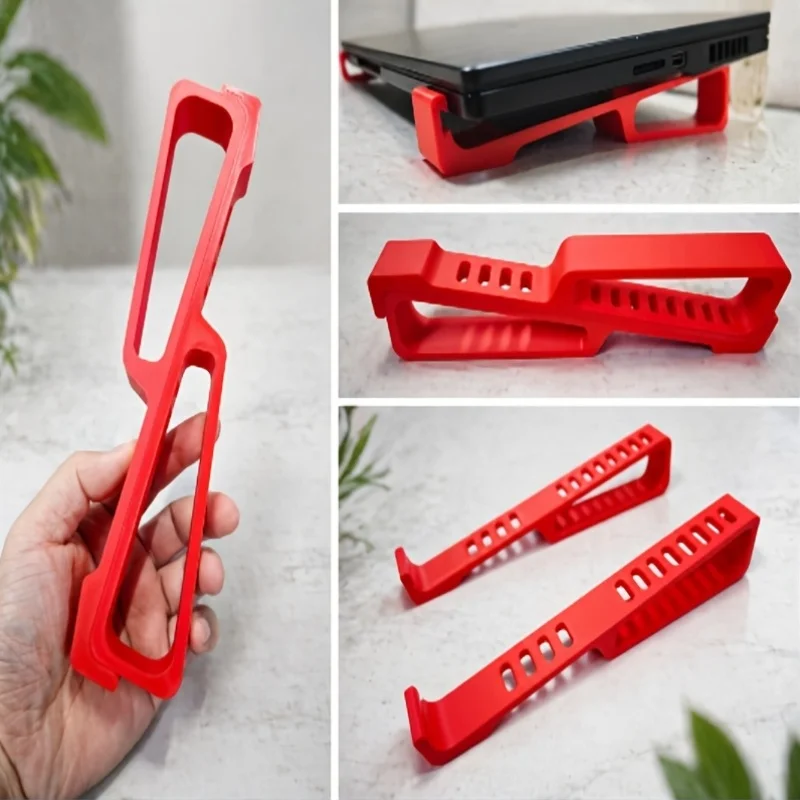 Portable Hollow Laptop Cooling Riser,Ergonomic Notebook Support For Gamers Office Workers Students Desk Workstation,3D Printed