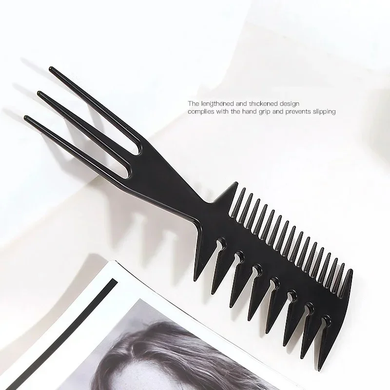 vvocci Barber Hair Dyeing Cutting Coloring Brush Side Combs Fish Bone Shape Double Professional Tooth Hair Man Hairstyling Tool