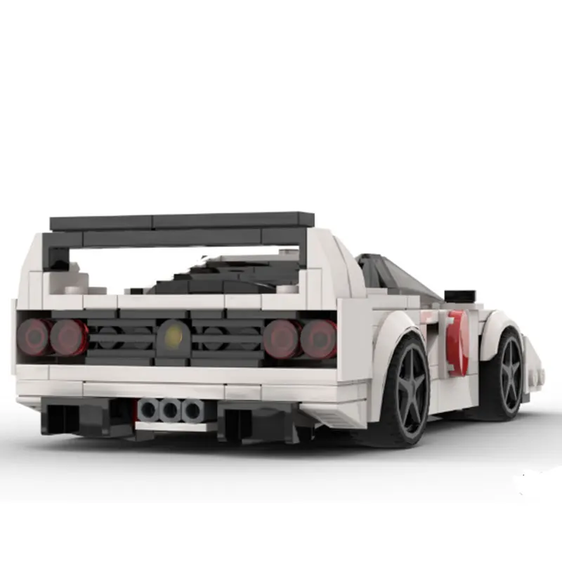 354 pezzi MOC- 216176   F40 LBWK MOC Speed Racing City Car Building Blocks Grande modello di veicolo Sport Brick Toys Ornamenti da scrivania