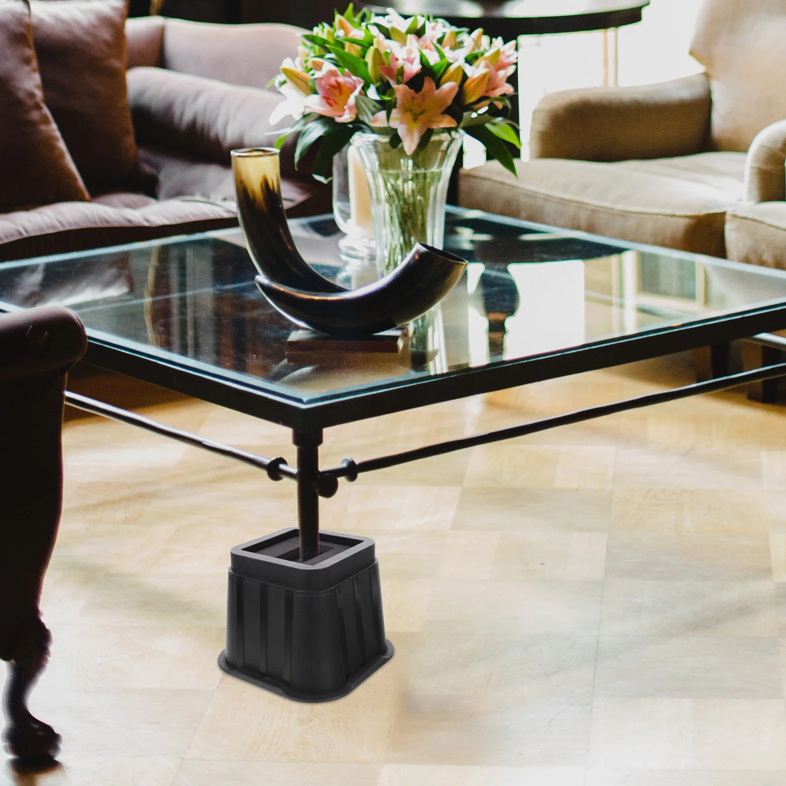 4 Sets niture Feet Pads Levelers Rubber Stoppers Prevent Sliding Chair Mats Bed Risers Table Protectors Hardwood Floors