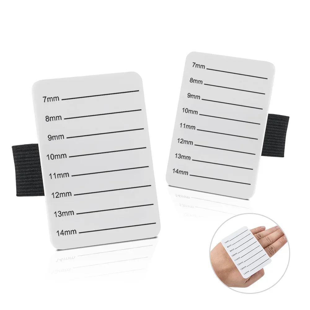 

7-14mm acrylic Fake Eyelash Tray Strip Stand Individual Eyelash Extensions Hand Plate Eye Lash Grafting Stand Palette Tool