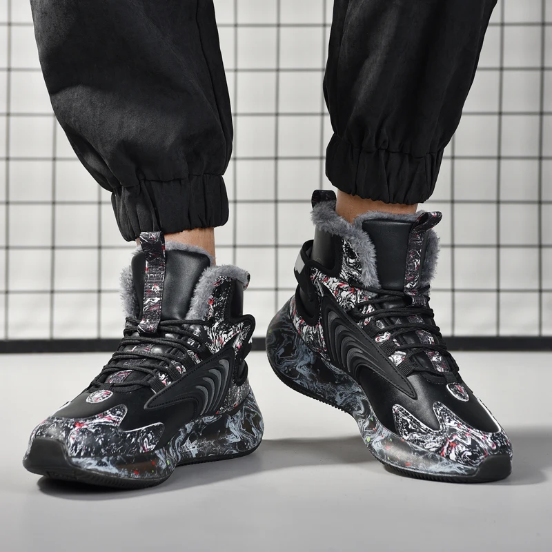 

men boots 2025 New Winter Slippers Warm Men Shoes Waterproof Non-Slip Plush Sneakers Male tenis shoes Boots Men Sneakers Winter