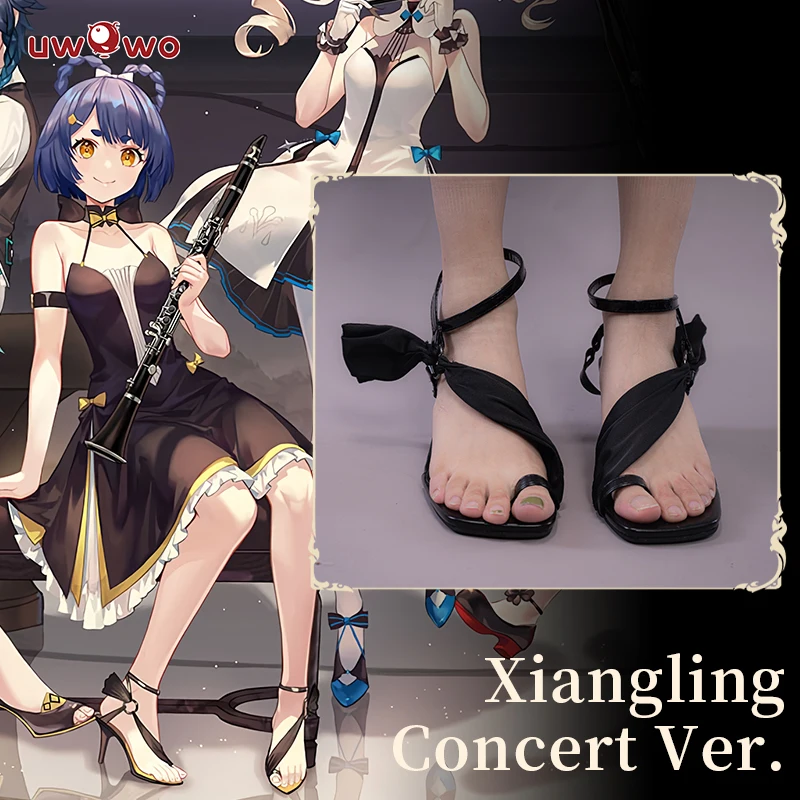 

LAST BATCH UWOWO Xiangling Cosplay Costume Shoes Game Genshin Impact Concert Ver. Xiangling Cosplay Shoes High-heeled shoes