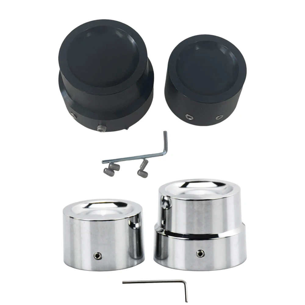 1 Pair Motorcycle Rear Axle Nut Cover Cap Bolt Aluminum for Harley-Davidson Softail Touring Dyna Electra Glide Sportster Ultra
